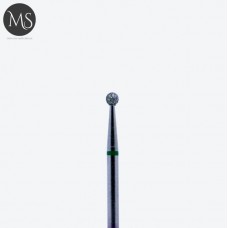 Фреза діамантова КУЛЯ 2.5 мм зелена