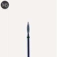 Фреза алмазная ПЛАМЯ 2.1 мм зеленая