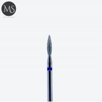 Фреза алмазная пламя 2.1 мм синий маркер