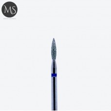 Фреза алмазная пламя 2.1 мм синий маркер