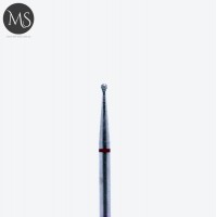 Фреза алмазна КУЛЯ 1.2 мм червона