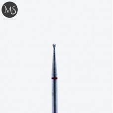 Фреза алмазна КУЛЯ 1.2 мм червона