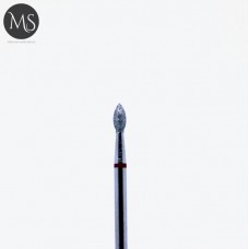 Фреза алмазна для манікюру і педикюру 2.3 мм красная "БРУНЬКА"