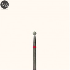 Фреза алмазная шар красный 2.5 мм