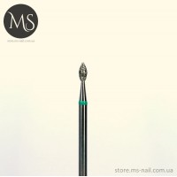 ПОЧКА алмазная насадка зеленая 2.3 мм.