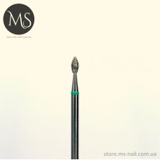 ПОЧКА алмазная насадка зеленая 2.3 мм.