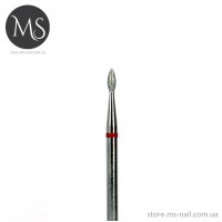 Фреза алмазная почка 1.8 мм. красная 