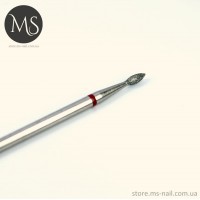 Фреза алмазная почка 1.8 мм. красная 