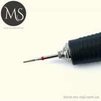 КОНУСНАЯ алмазная насадка с куполообразным концом 1.0 мм. красная