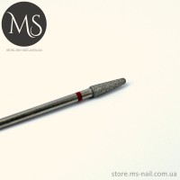 ГРИБОВИДНАЯ алмазная насадка с куполообразным концом 3.1 мм. красная