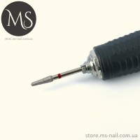 ГРИБОВИДНАЯ алмазная насадка с куполообразным концом 3.1 мм. красная