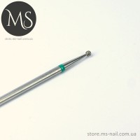 Фреза алмазная шар 1.6 мм зеленый