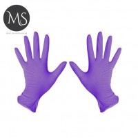Перчатки нитриловые фиолетовые M упаковка