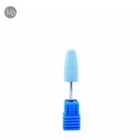 Фреза полірувальник силіконовий м'який (блакитний) конус з тупим кінцем