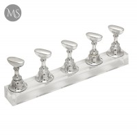 Подставка держатель для типс серебро