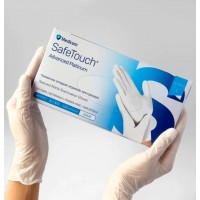 Рукавички нітрілові білі S Medicom SafeTouch Advanced Platinum 100 шт