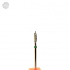 Фреза алмазная пламя 2.5 мм зеленое