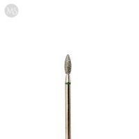 Фреза алмазная пламя 2.7 мм зеленое