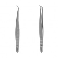 Professional tweezers for eyelashes L-SHAPED STALEKS PRO EXPERT 40 TYPE 13 TE-40/13