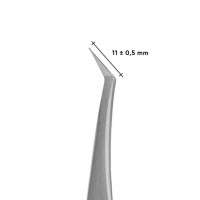 Professional tweezers for eyelashes L-SHAPED STALEKS PRO EXPERT 40 TYPE 13 TE-40/13