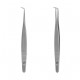 Curved professional tweezers for eyelashes STALEKS PRO EXPERT 40 TYPE 7 TE-40/7