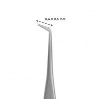 Curved professional tweezers for eyelashes STALEKS PRO EXPERT 40 TYPE 7 TE-40/7