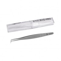 Curved professional tweezers for eyelashes STALEKS PRO EXPERT 40 TYPE 7 TE-40/7