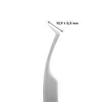 Пінцет професійний для нарощування вій L-подібний STALEKS PRO EXPERT 41 TYPE 2 TE-41/2