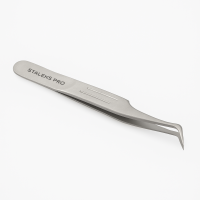 Пинцет профессиональный для ресниц L-ОБРАЗНЫЙ STALEKS PRO EXPERT 40 TYPE 1 TE-40/1