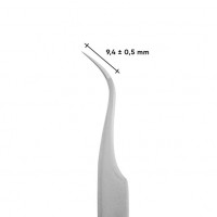 Curved professional tweezers for eyelashes STALEKS PRO EXPERT 41 TYPE 1 TE-41/1